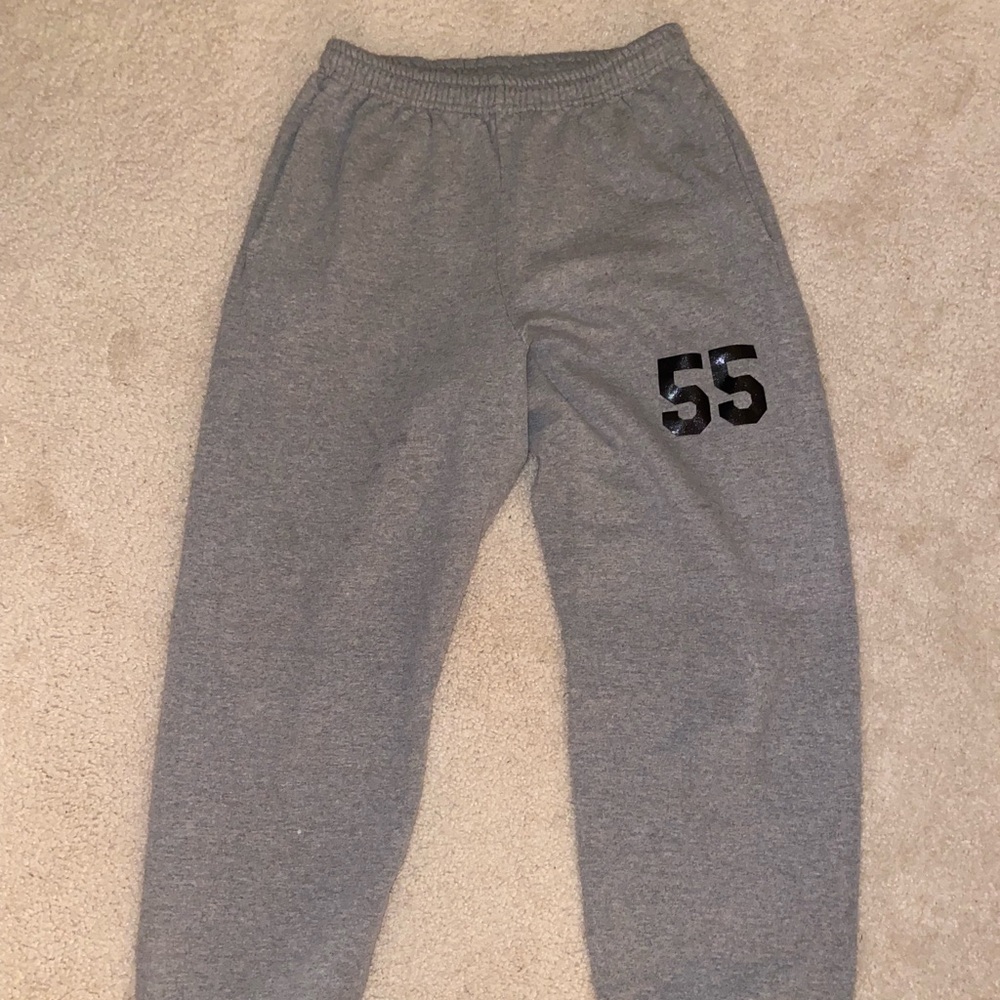 Grey Jerzees large sweatpants